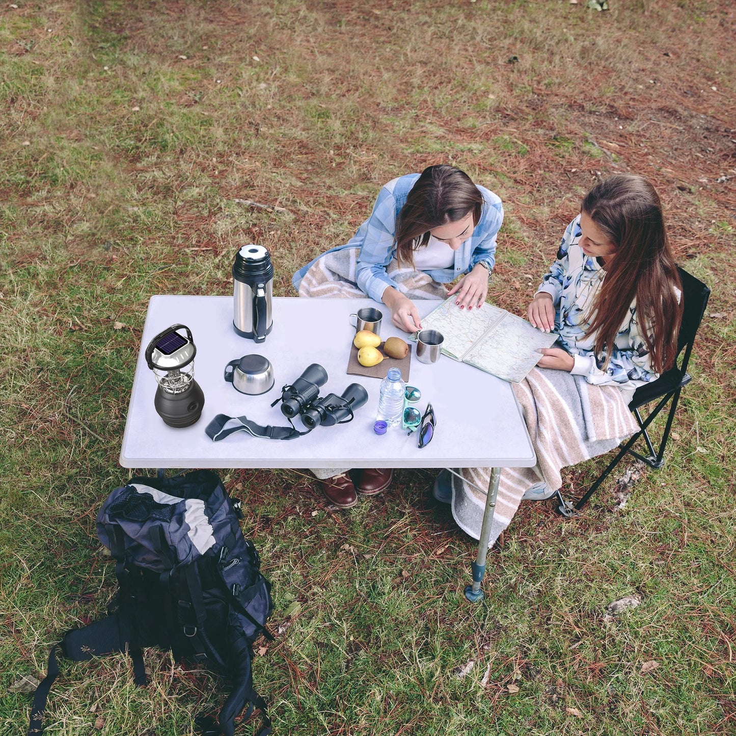 Solar Powered, Crank Dynamo, Battery Operated Lantern- 4 Ways to Power- 180 Lumen 36-LED with Adjustable Settings for Camping, Emergency by