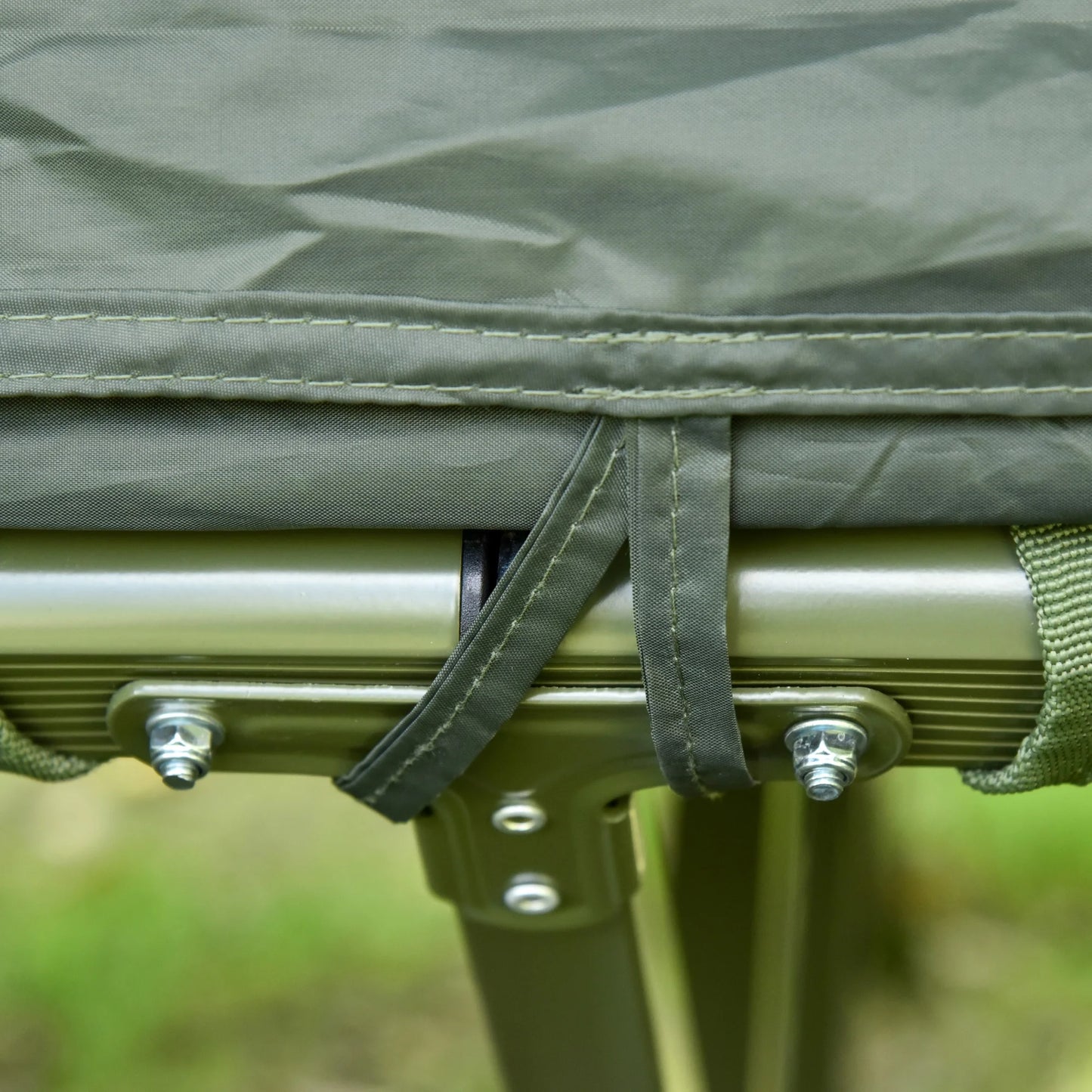 2 Person Foldable Camping Cot with Tent, Bedspread, Air Mattress