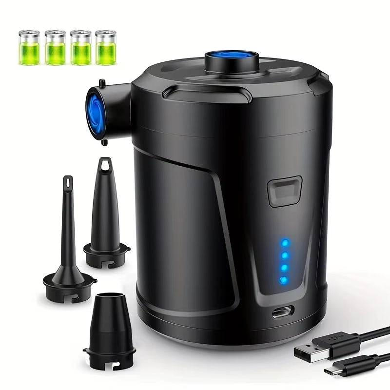 5200MAH Portable Portable Air Pump Outdoor Camping Air Mattress Swimming Pool Swimming Ring Inflatable Sofa Air Pump Home