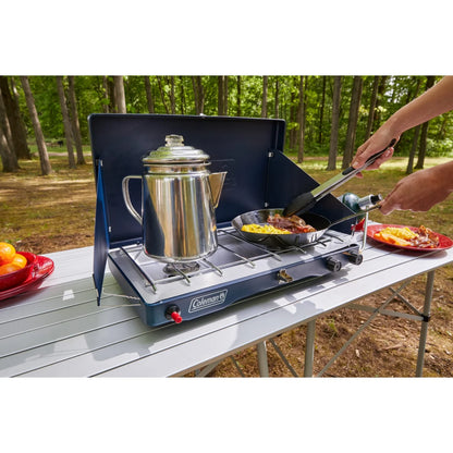 Classic 3-In-1 Camping Stove, 2 Burners, Blue Nights