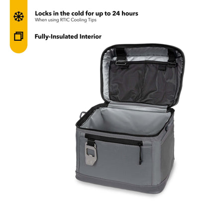 15 Can Everyday Cooler, Insulated Soft Cooler with Collapsible Design, Smoke