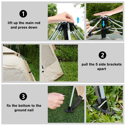 6-8 Person Tent for Camping, Camping Tent with Carry Bag, Instant Tent for Outdoor/Hiking/Traveling