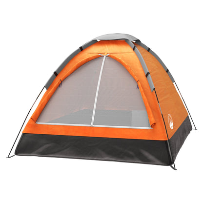 2-Person Dome Tent- Rain Fly & Carry Bag- Easy Set Up-Great for Camping Backpacking Hiking & Outdoor Music Festivals by  Outdoors (Orange)