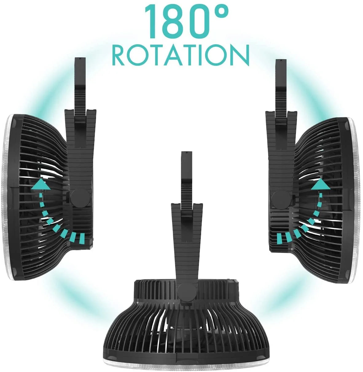 Panergy Camping Tent Fan with LED Lantern, Camp Fan Rechargeable, 10000Mah Battery Operated Fan, Max. 28H Working Time, Powerful & Quiet, Portable Fan with Hook for Tent and Emergency