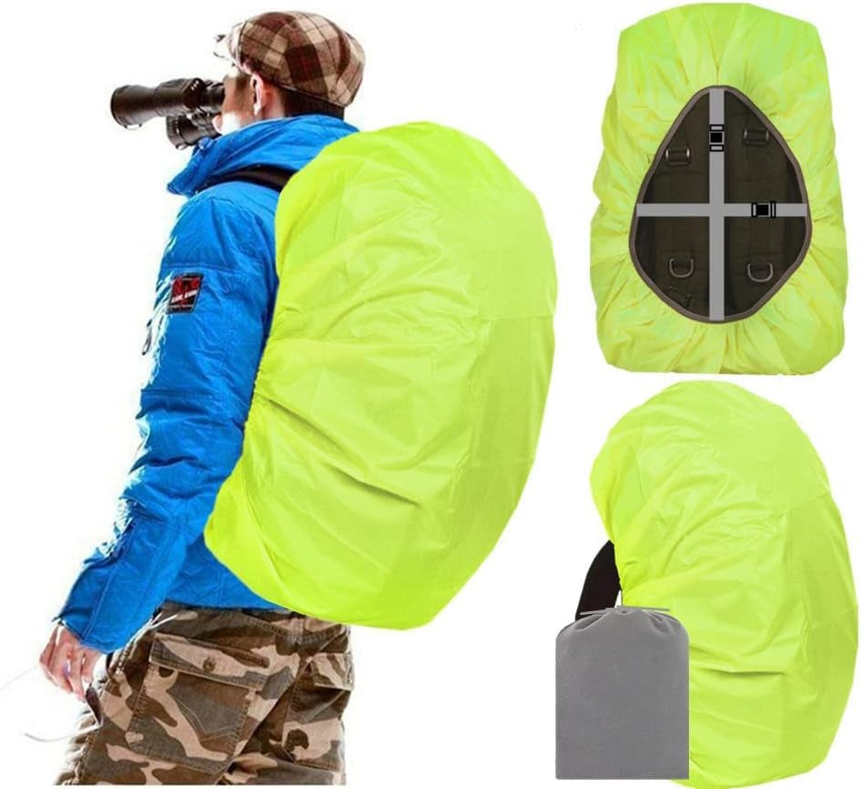 Waterproof Backpack Rain Cover, 12000Mm Ultra-Waterproof, Upgraded Ultra-Strong Multilayers, Antislip Buckle Strap