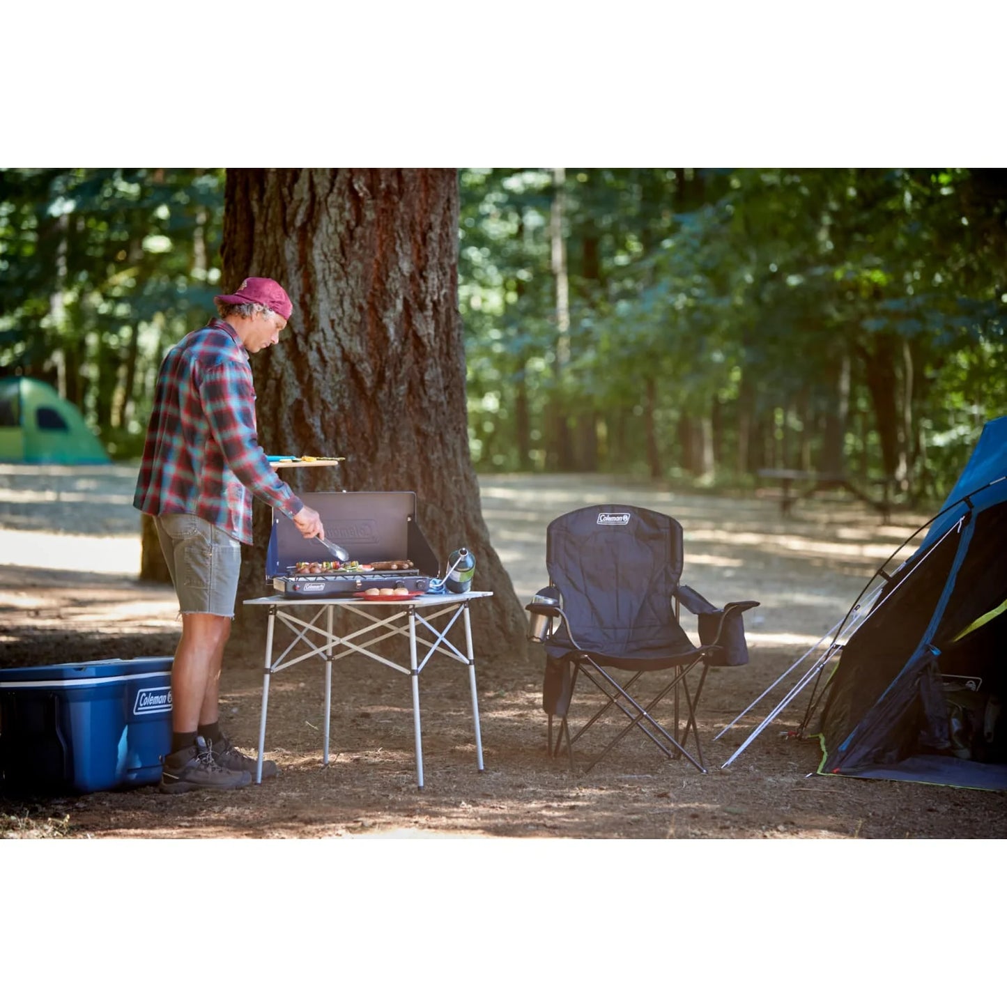 Classic 3-In-1 Camping Stove, 2 Burners, Blue Nights