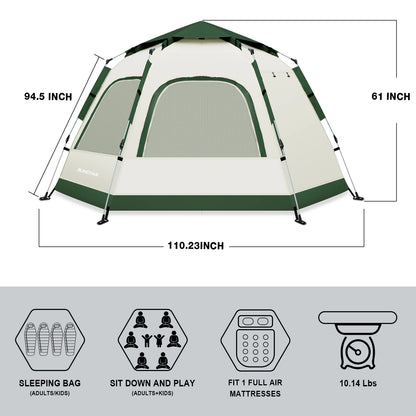 6-8 Person Tent for Camping, Camping Tent with Carry Bag, Instant Tent for Outdoor/Hiking/Traveling