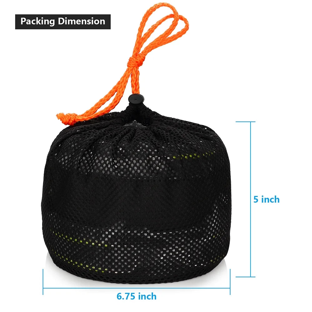 Camping Cookware Set Camping Gear Campfire Utensils Non-Stick Cooking Equipment Lightweight Stackable Pot Pan Bowls with Storage Bag for Outdoor Hiking