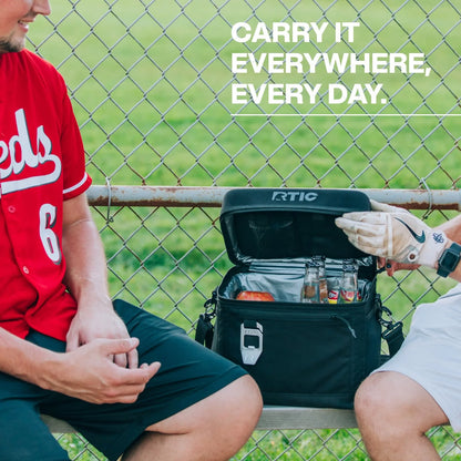 15 Can Everyday Cooler, Insulated Soft Cooler with Collapsible Design, Smoke