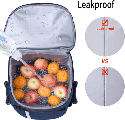 Backpack Cooler Leakproof Insulated Waterproof Backpack Cooler Bag, Lightweight Soft Beach Cooler Backpack for Men Women to Work Lunch Picnics Camping Hiking, 30 Cans