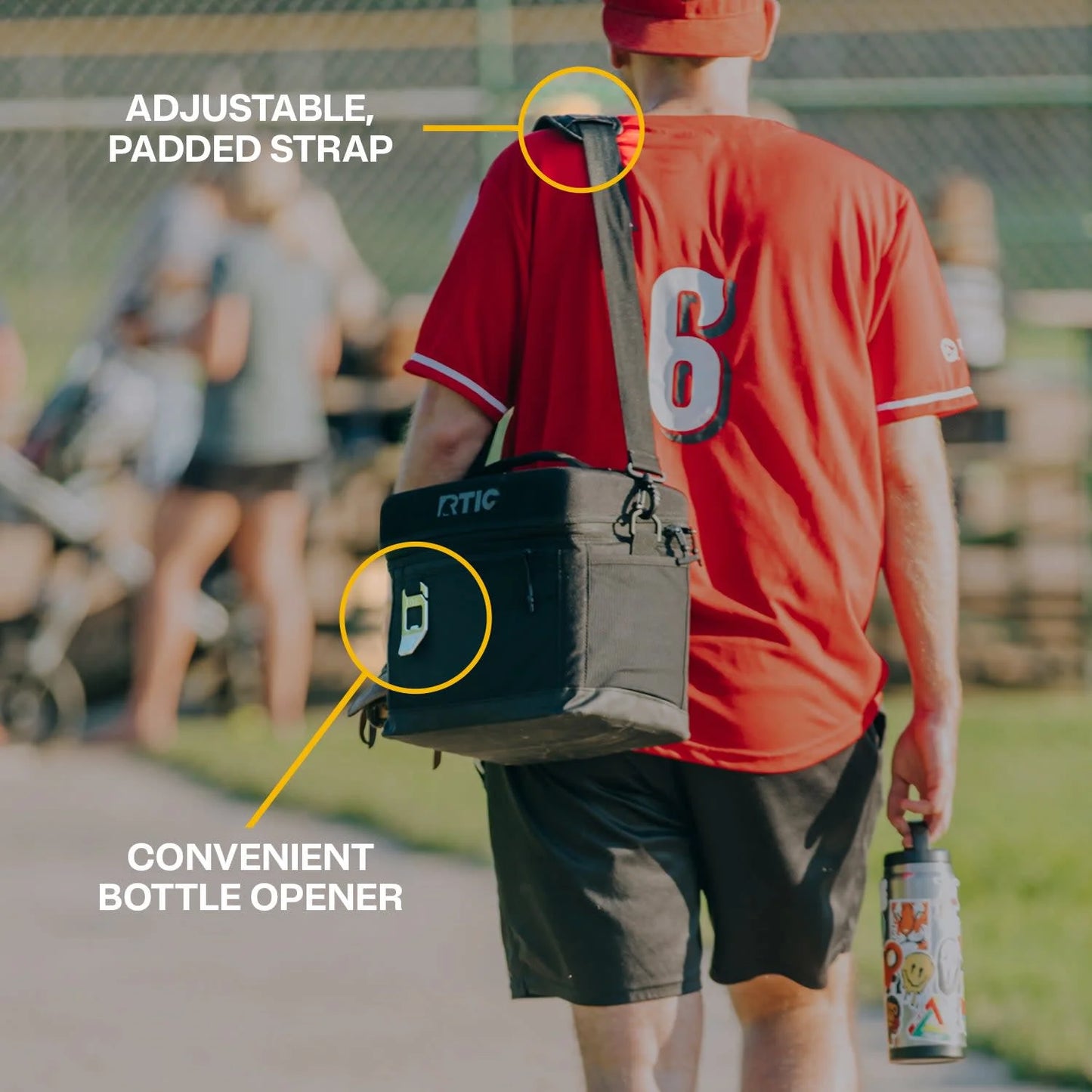 15 Can Everyday Cooler, Insulated Soft Cooler with Collapsible Design, Smoke