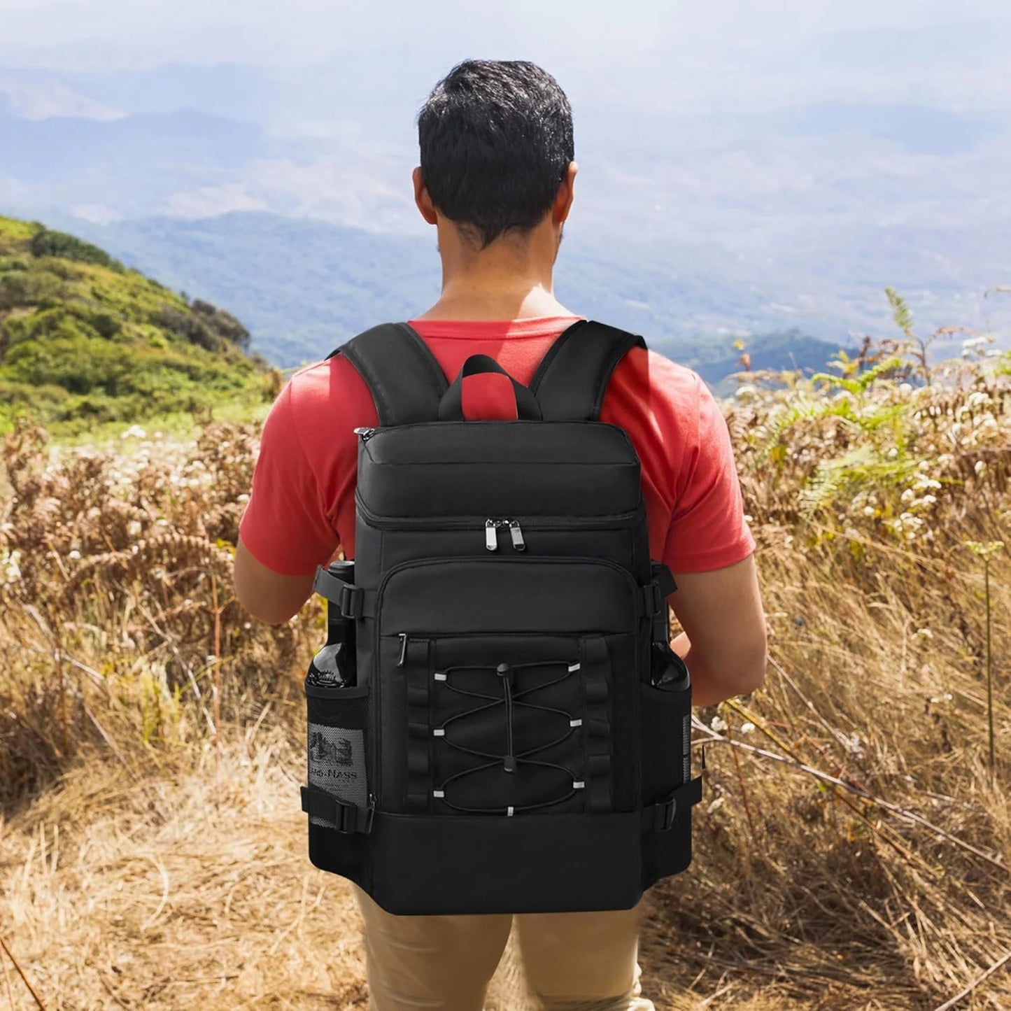 Cooler Backpack-40Cans Insulated Backpack Cooler for Men & Women,2 Leak Proof Compartments Cooler Bag for Beach, Picnic, Outdoor, Leakproof, Multi-Functional