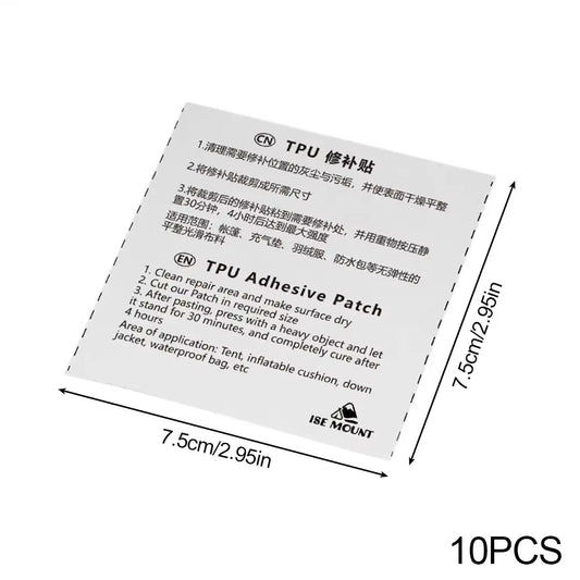 Tent Repair Tape Kit Waterproof Clear Camping Gear Air Mattress Repair Tape Patch Kit for Outdoor Tarp Boat Covers Sail