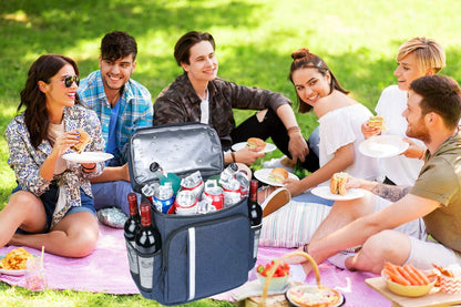 Backpack Cooler Leakproof Insulated Waterproof Backpack Cooler Bag, Lightweight Soft Beach Cooler Backpack for Men Women to Work Lunch Picnics Camping Hiking, 30 Cans